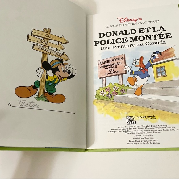 Disney's French Donald Et La Police Montée Une Aventure Au Canada Book - Picture 11 of 16